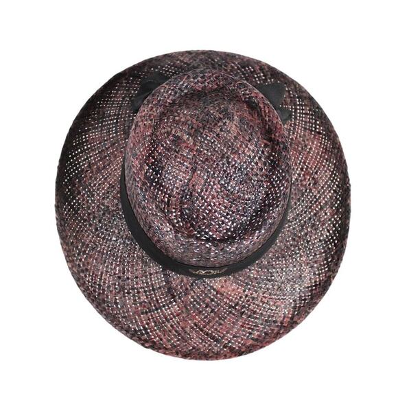Summer Rules Firethorn Brown Straw Sun Hat Bow Detail Golf Resort Chic NWOT